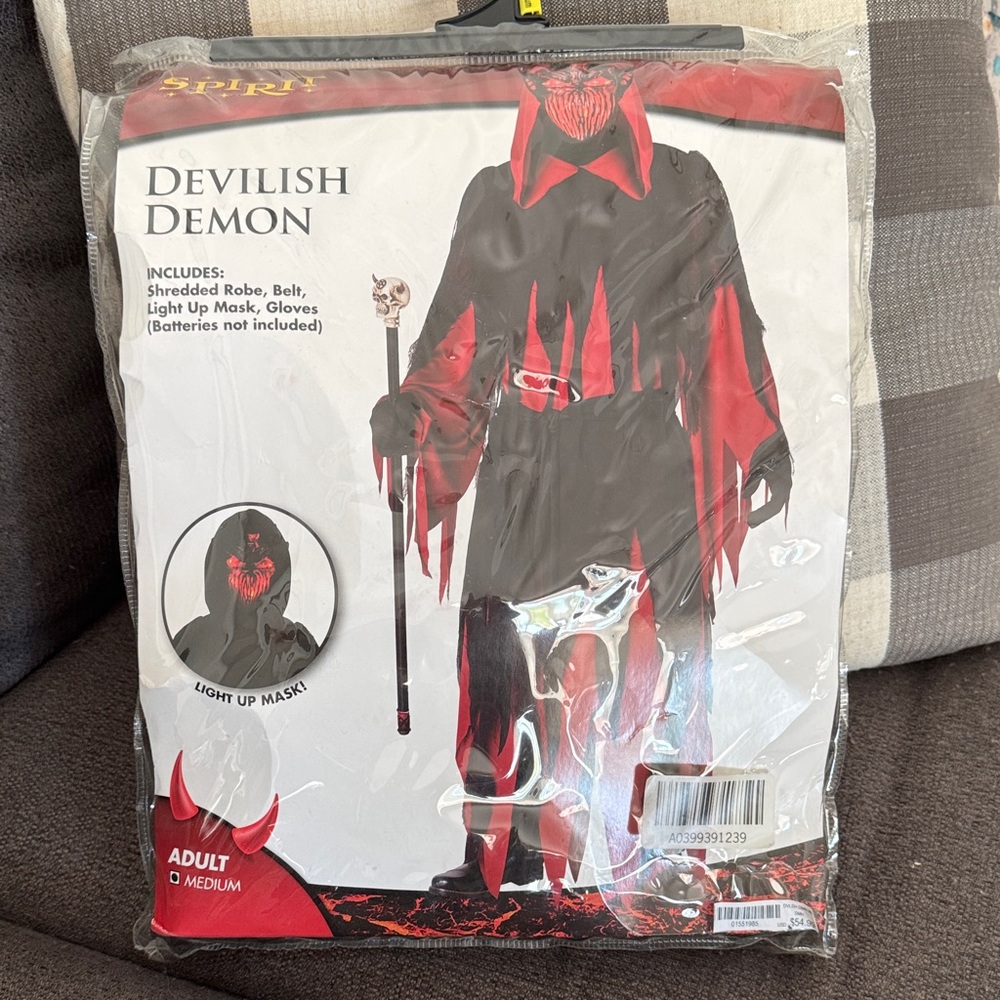 Spirit Devilish Demon adult Costume - Red and Black